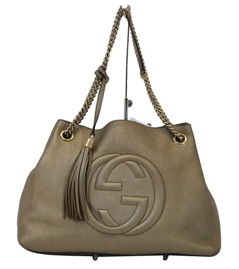 gucci bag gold chain strap|gucci shoulder tote bags.